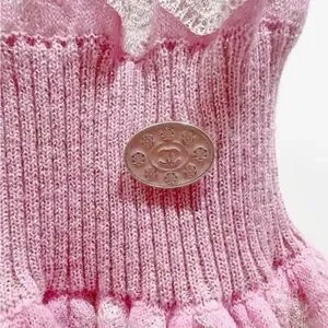 Chanel Dresses | Chanel Pink Textured Knit Dress | Color: Pink | Size: 38 | Jsdocit's Closet